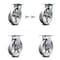 Service Caster 8 Inch V Groove Semi Steel Caster Set with Roller Bearing 2 Swivel Lock 2 Rigid SCC-35S820-VGR-BSL-2-R-2 - alternate 1